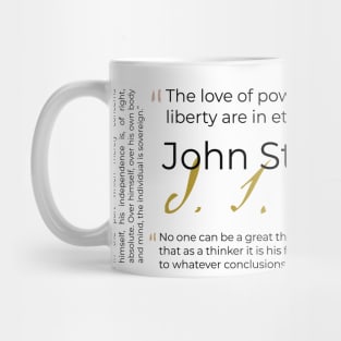 John Stuart Mill Quote Collage Mug